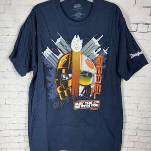 Disney Parks Star Wars May the 4th 2021 Rebel T Shirt Men’s XL